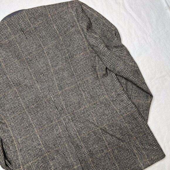 Halls Kansas City Vintage Blazer Brown Plaid Camel Hair Men's Classic Preppy - Picture 10 of 10